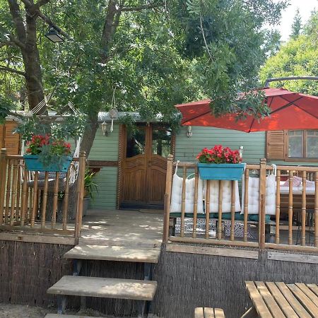 Roulotte En Bois Sud France Konuk evi Le Soler Dış mekan fotoğraf