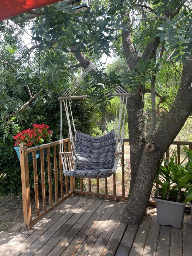 Roulotte En Bois Sud France Konuk evi Le Soler Dış mekan fotoğraf