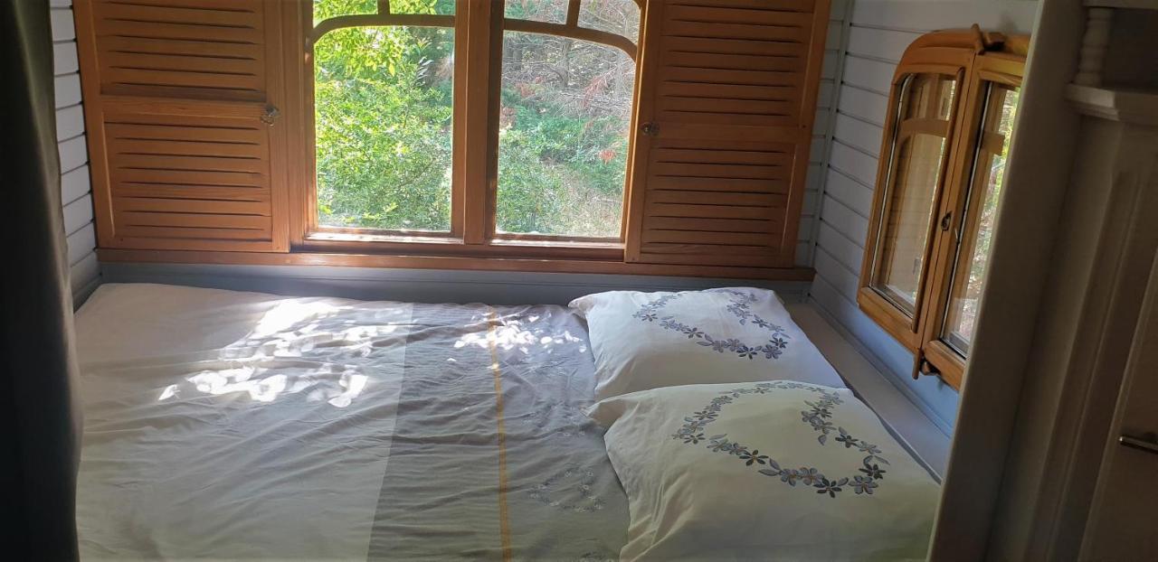 Roulotte En Bois Sud France Konuk evi Le Soler Dış mekan fotoğraf